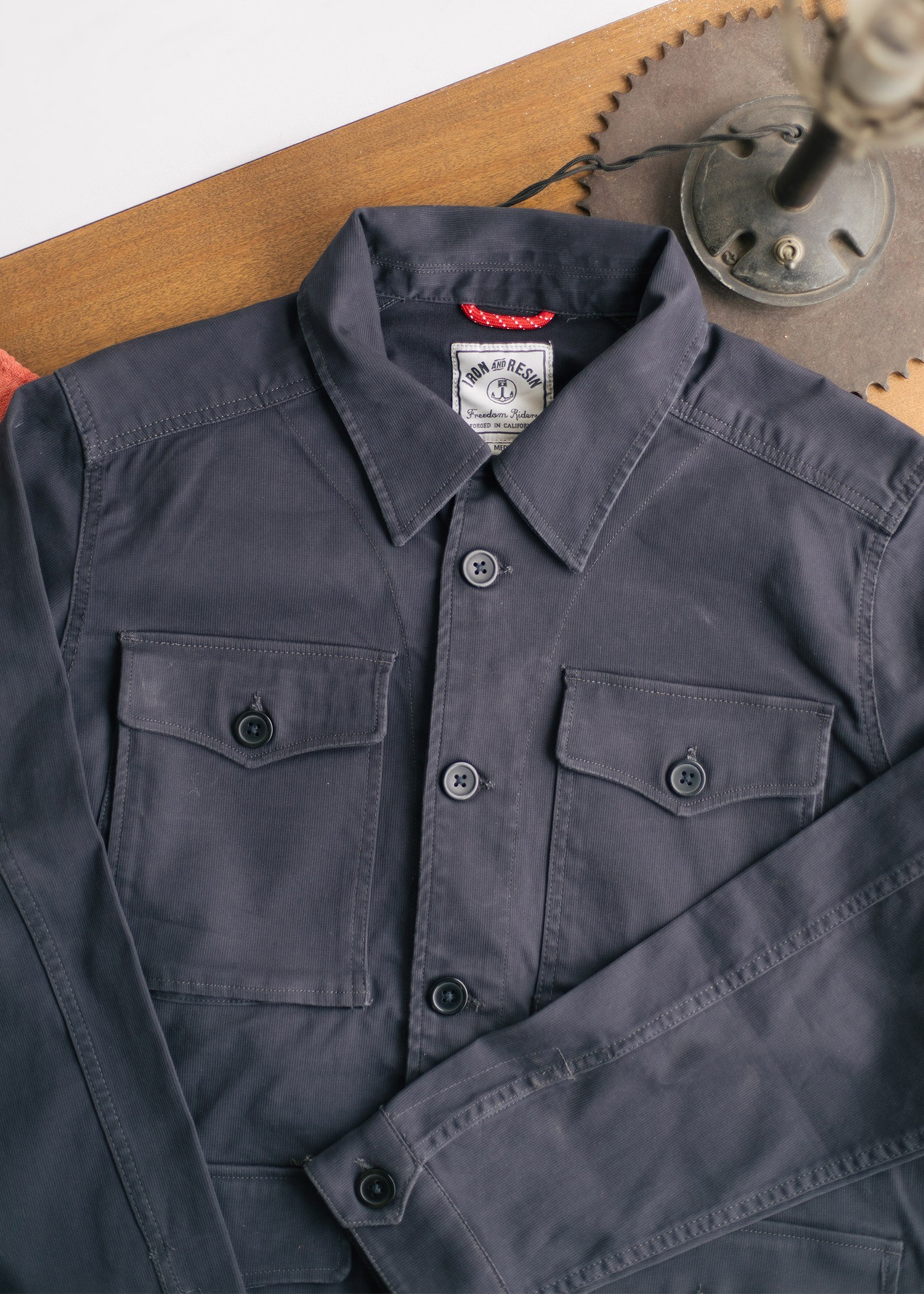 Military Bedford Cord Jacket - Iron and Resin